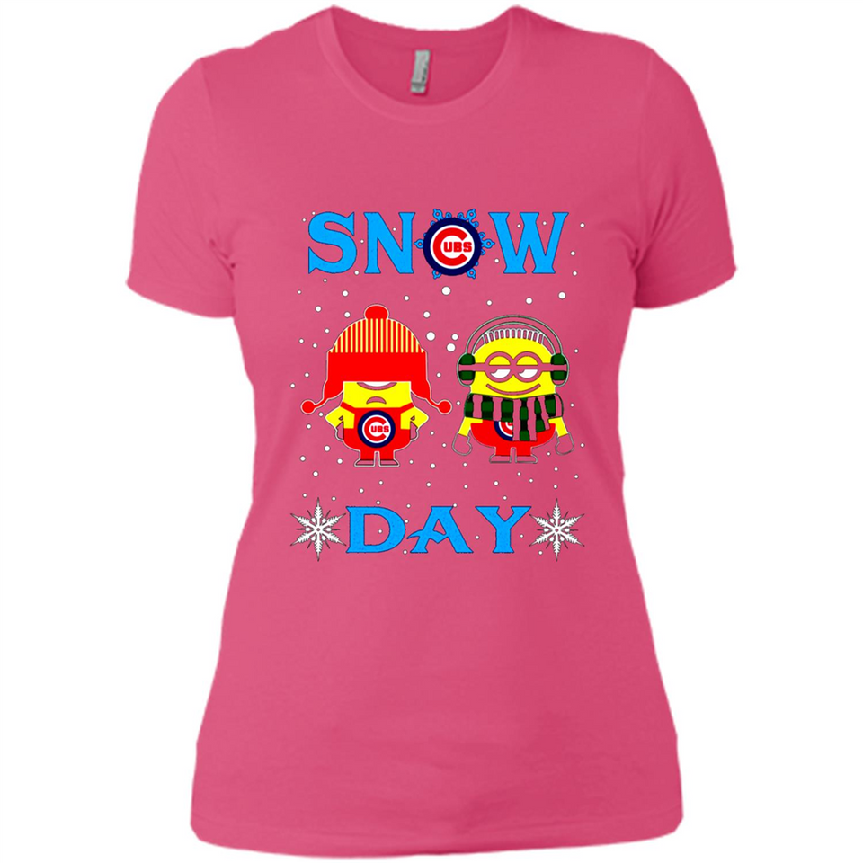 Snow Day Shirt For Chicago Cubs Vs Minion Fans pingpong