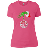 Funny Washington Wizards Glitter Grinch Monogram Ornament Christmas - Ladies' Boyfriend T-Shirt