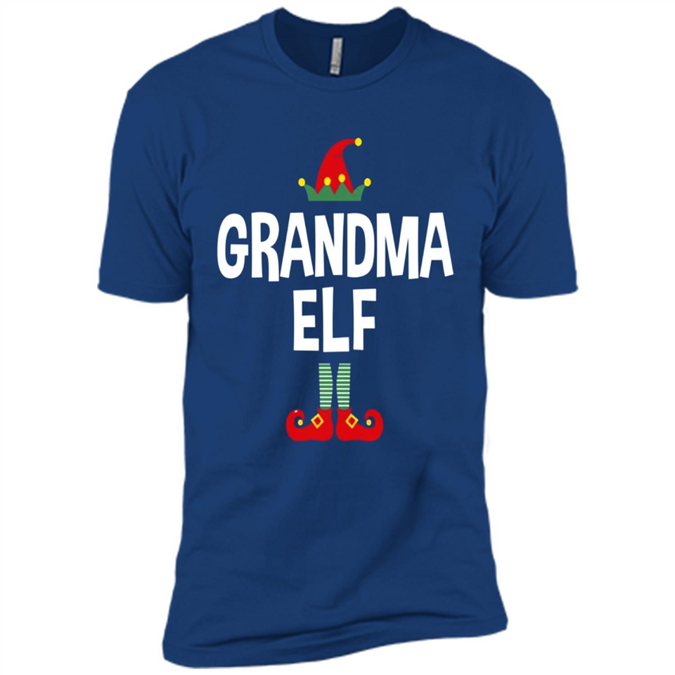 Grandma Elf Shirt -Family Matching Christmas Pajamas - Premium Short Sleeve T-Shirt