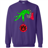 GRINCH HAND HOLDING AUBURN TIGERS GLITTER CHRISTMAS PINGPONG