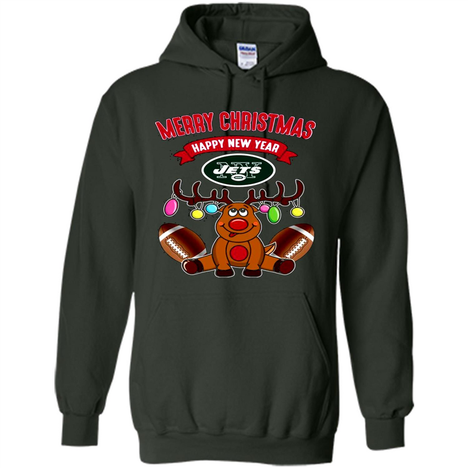 New York Jets NFL Reindeer Funny Merry Christmas And Happy New Year