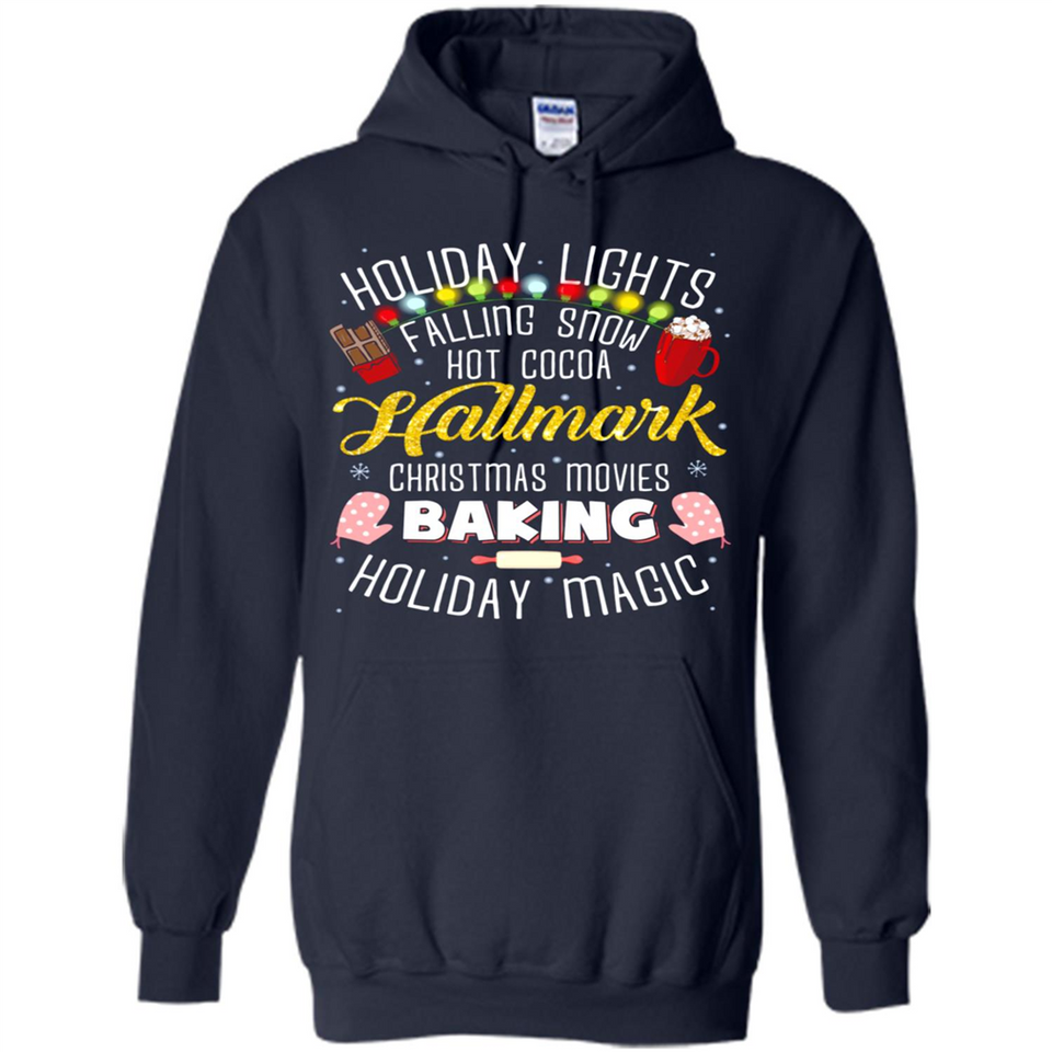 Holiday Lights Falling Snow Hot Cocoa Hallmark Christmas movie