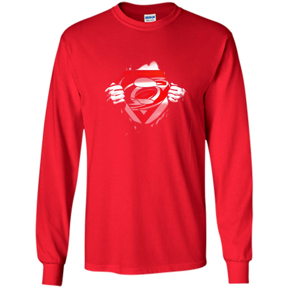 Carolina Hurricanes And Superman Fans - Long Sleeve T-Shirt
