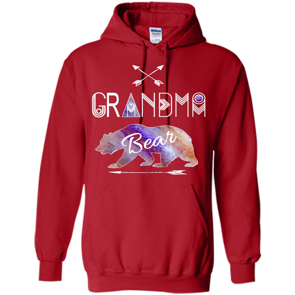 Grandma Bear Shirt Tribal Family Vacation & Camping Tee - Hoodie