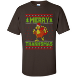 Merry Thankmas Ugly Xmas Thanksgiving Turkey Sweatshirt - Shirt