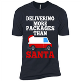 Delivering More Packages Than Santa Shirt - Postal Gift - Premium Short Sleeve T-Shirt