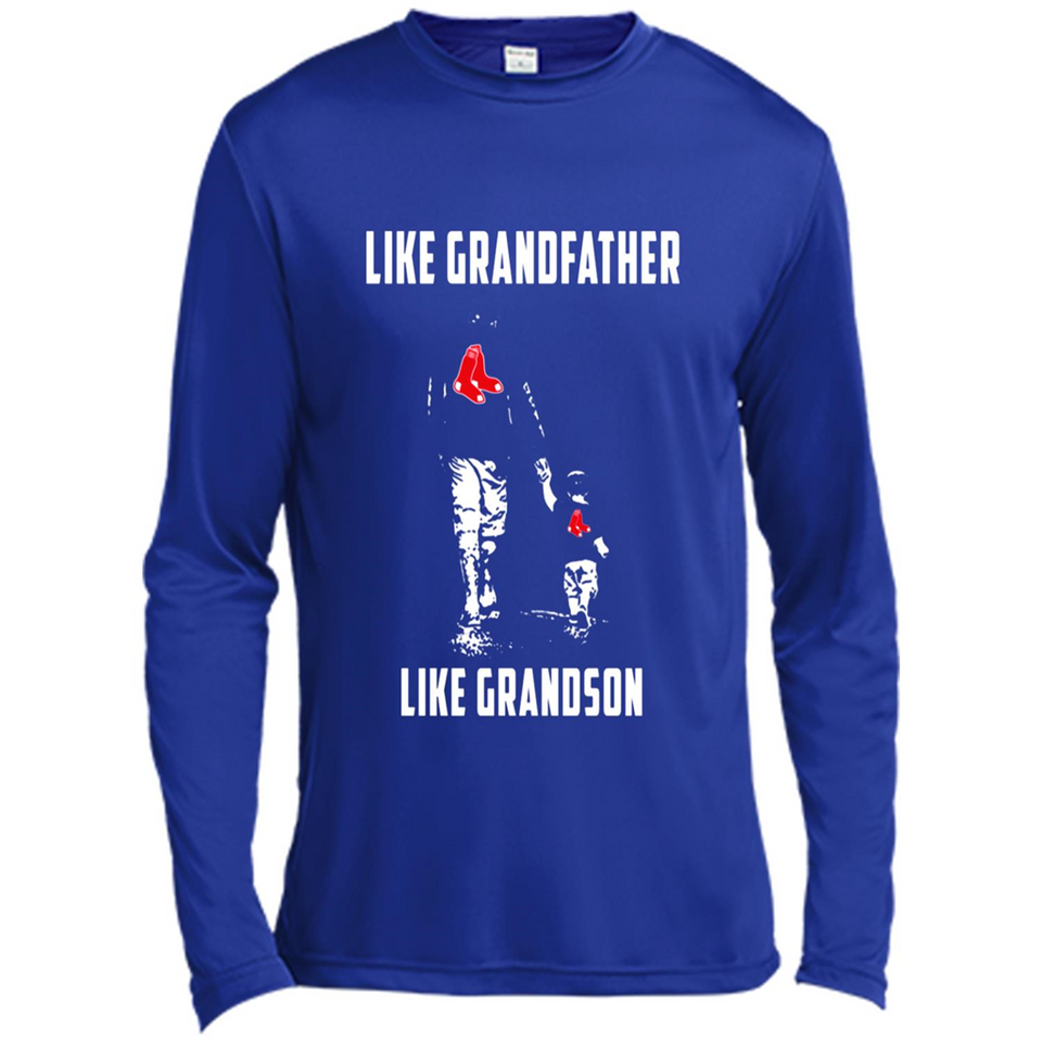 Boston Red Sox GrandFather Like GrandSon - Canvas Long Sleeve T-Shirt