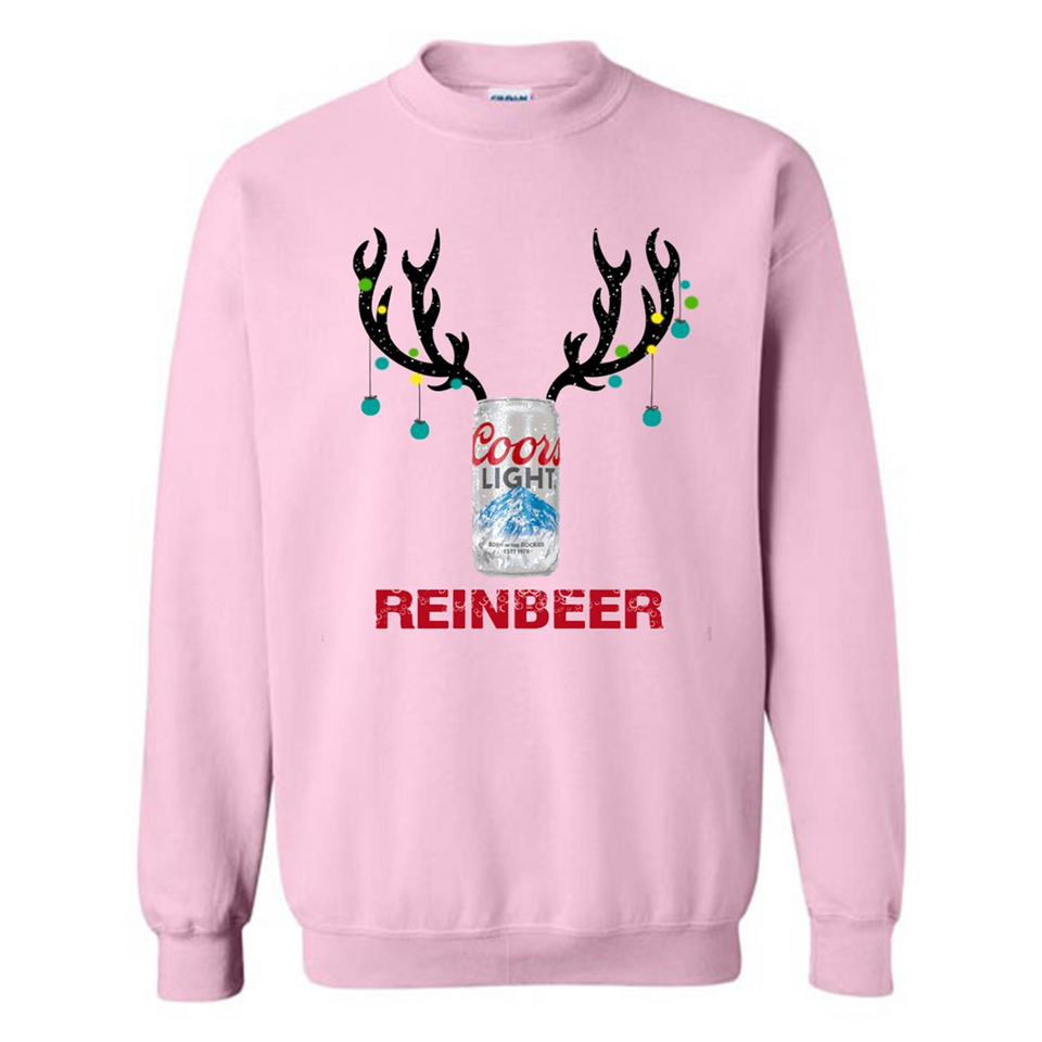 Coors Light Reinbeer Funny Beer Reindeer Christmas Sweatshirt - Sweatshirt