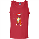 Christmas Lights Boxer Dog Funny Xmas Sweatshirt - Tank Top