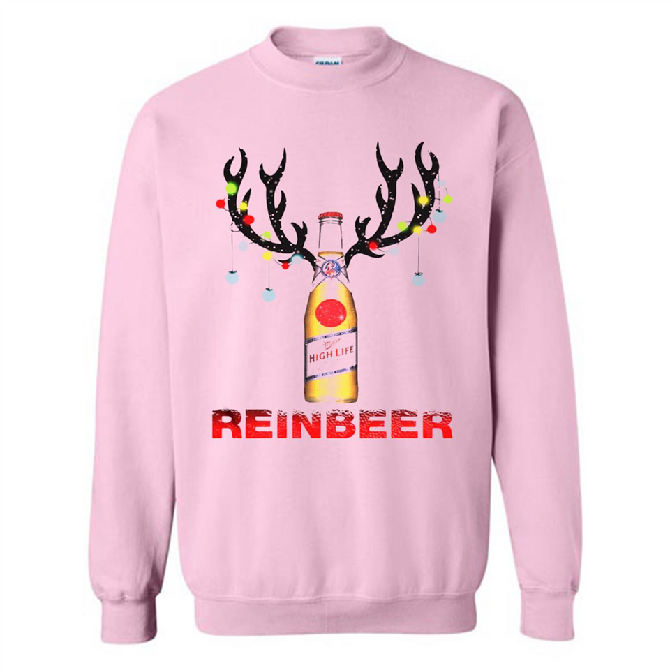 Miller High Life beer reinbeer Christmas - Sweatshirt