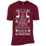 Oh Chemistry Tree Ugly Christmas Sweater - Premium Short Sleeve T-Shirt