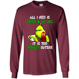 The Grinch - All I Need Is Coffee & My Dog It Is Too Peopley Outside