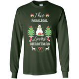 This Paralegal Loves Christmas Tree Shirt with Snowman