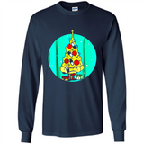 Funny Pizza Ugly Christmas Sweater Xmas Pizza Tree - Long Sleeve T-Shirt