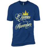 Queens Are Born In November Golden T-Shirt