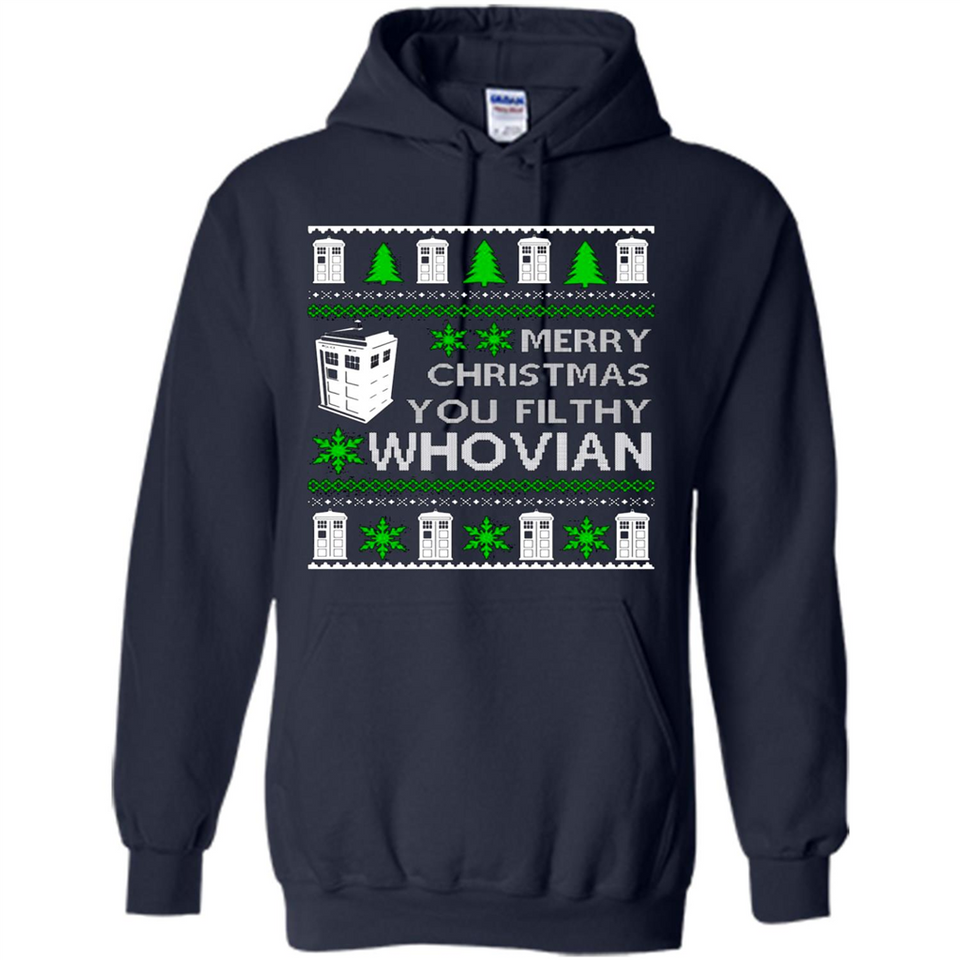 Merry Christmas You Filthy Whovian ugly sweater PINGPONG