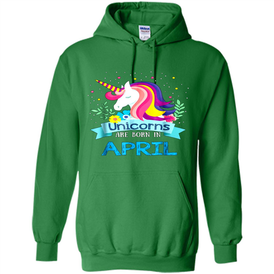 Unicorns are born in April Birthday Rainbow Gift Custom Ultra Cotton