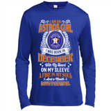 I Am An Houston Astros Girl I Was Born In December With My Heart On My Sleeve A Fire In My Soul And A Mouth I Cant Control - Canvas Long Sleeve T-Shirt