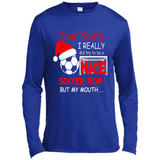 Dear Santa I Really Did Try To Be A Nice Soccer Mom Sweatshirt - Canvas Long Sleeve T-Shirt