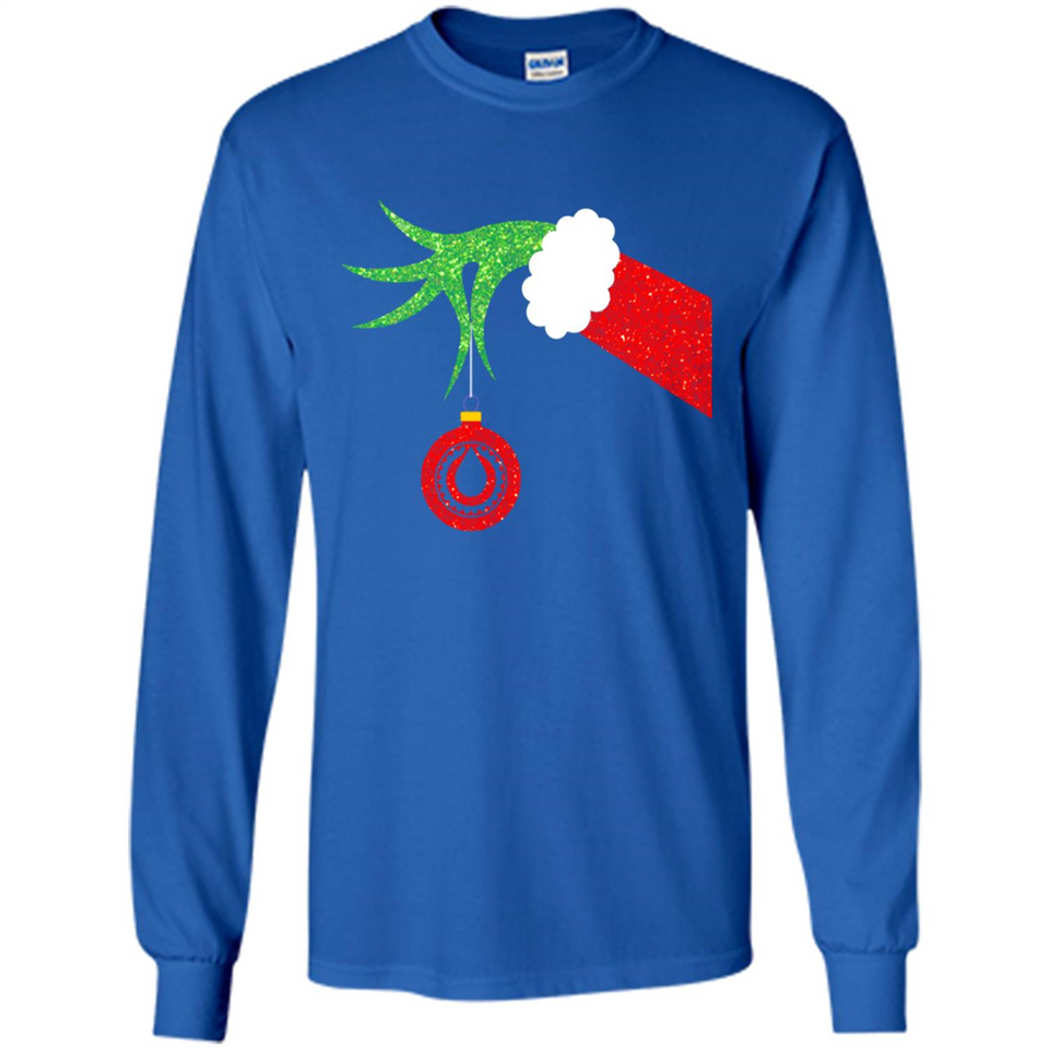 Funny Grinch Hand Holding Oiler Ornament Christmas PING PONG