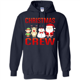 CHRISTMAS CREW Shirt X-mas Santa Snowman Reindeer Elf - Hoodie