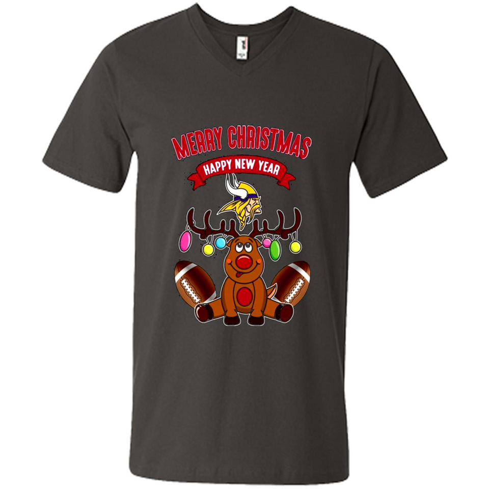Minnesota Vikings NFL Reindeer Funny Merry Christmas And Happy New Year