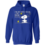 Snoopy I'm Not Anti-Social I Am Selectively Social