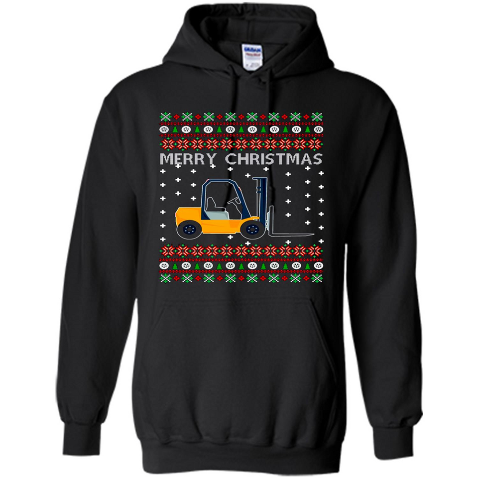 Merry Christmas Forklift ugly sweatshirt PINGPONG