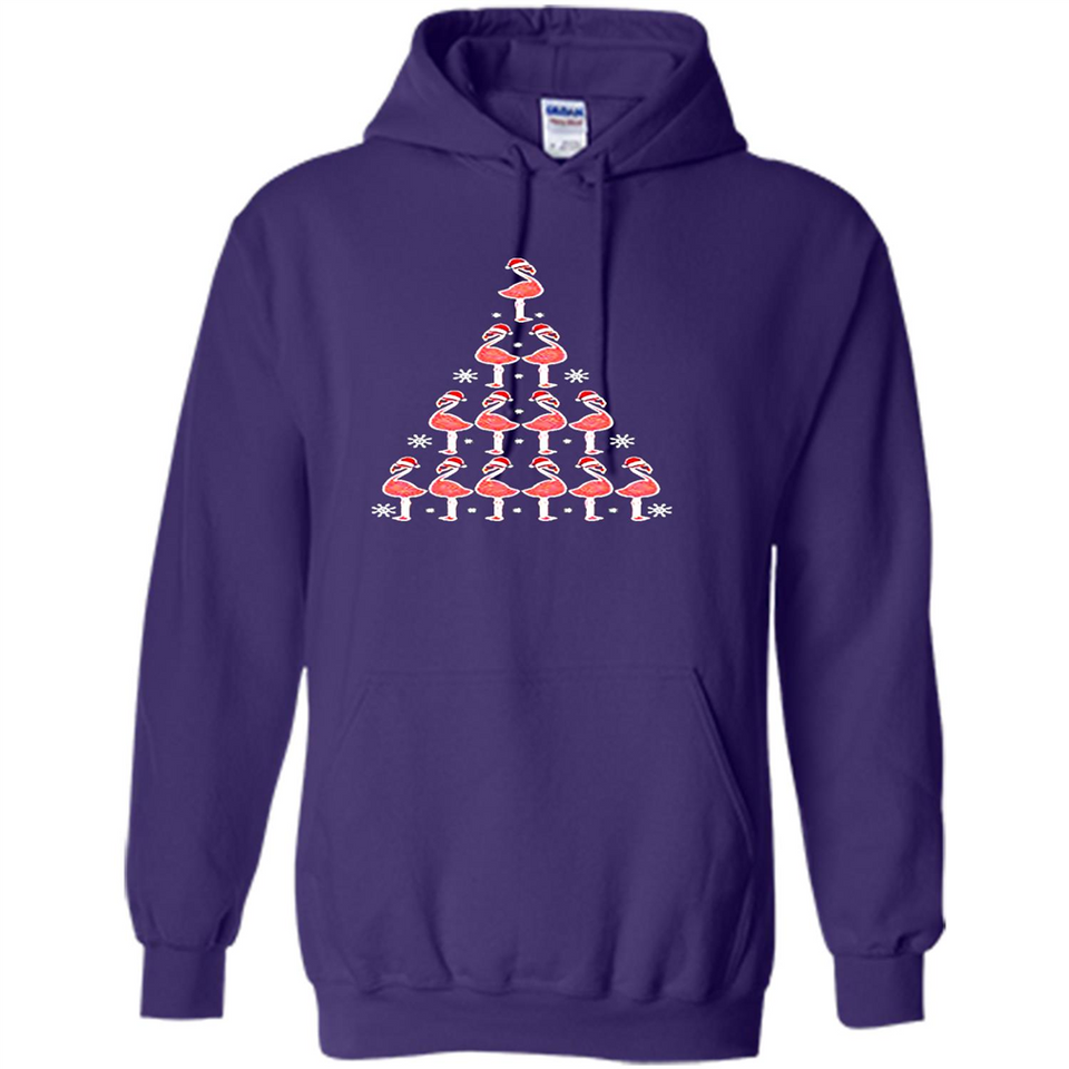 Flamingo Christmas Tree Flamingo - Hoodie