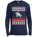 Sea Turtle Ugly Christmas T-Shirt - Canvas Long Sleeve T-Shirt