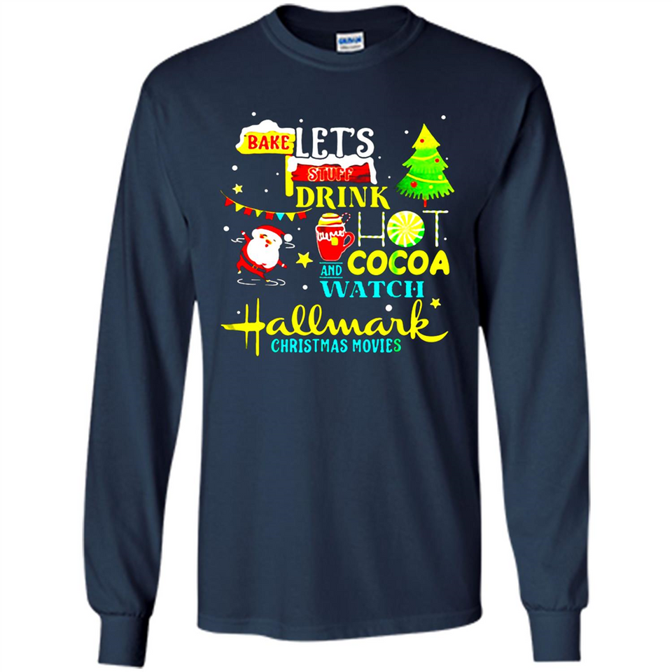 Santa claus i just want to bake stuff and waych christmas movi PINGPONG - Long Sleeve T-Shirt