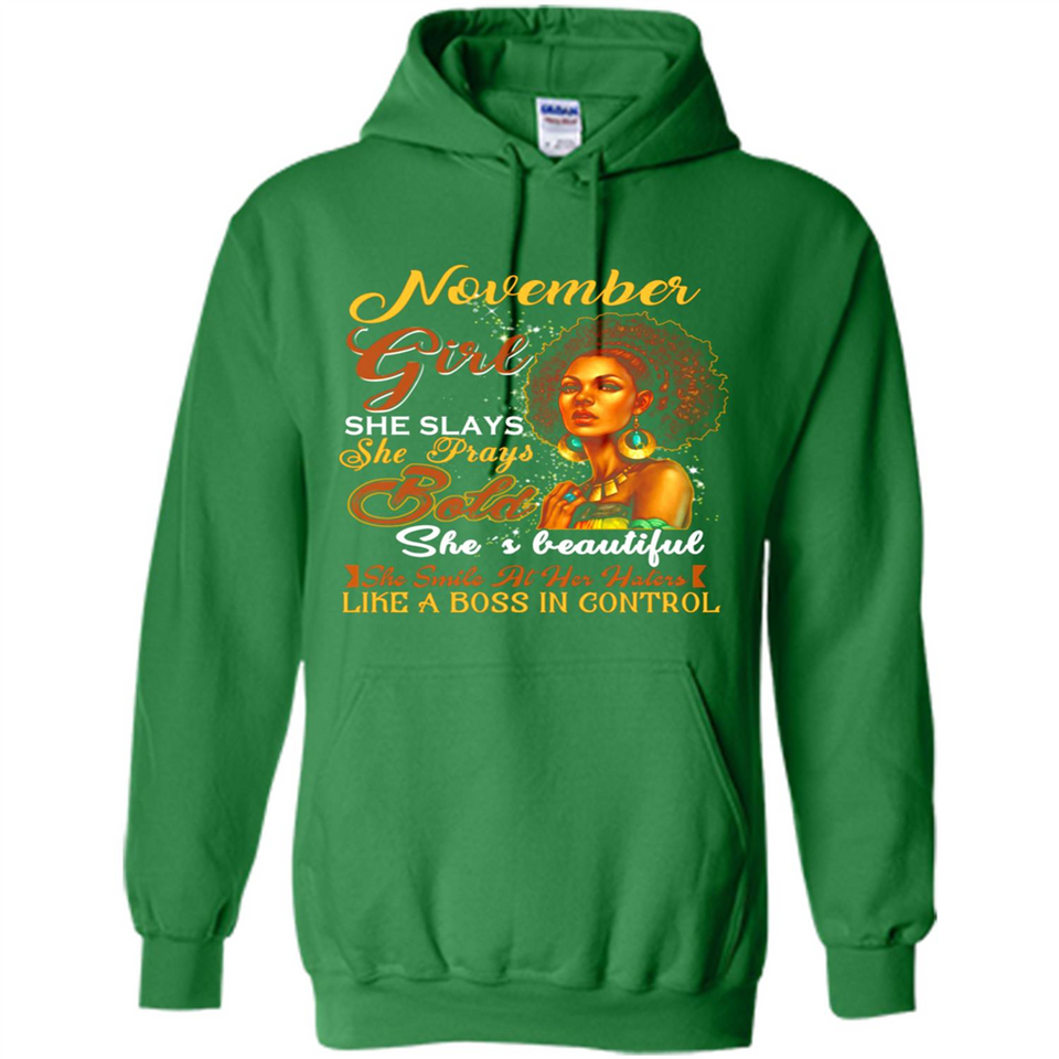 November Girl She Slays She Prays Beautiful Birthday PINGPONG