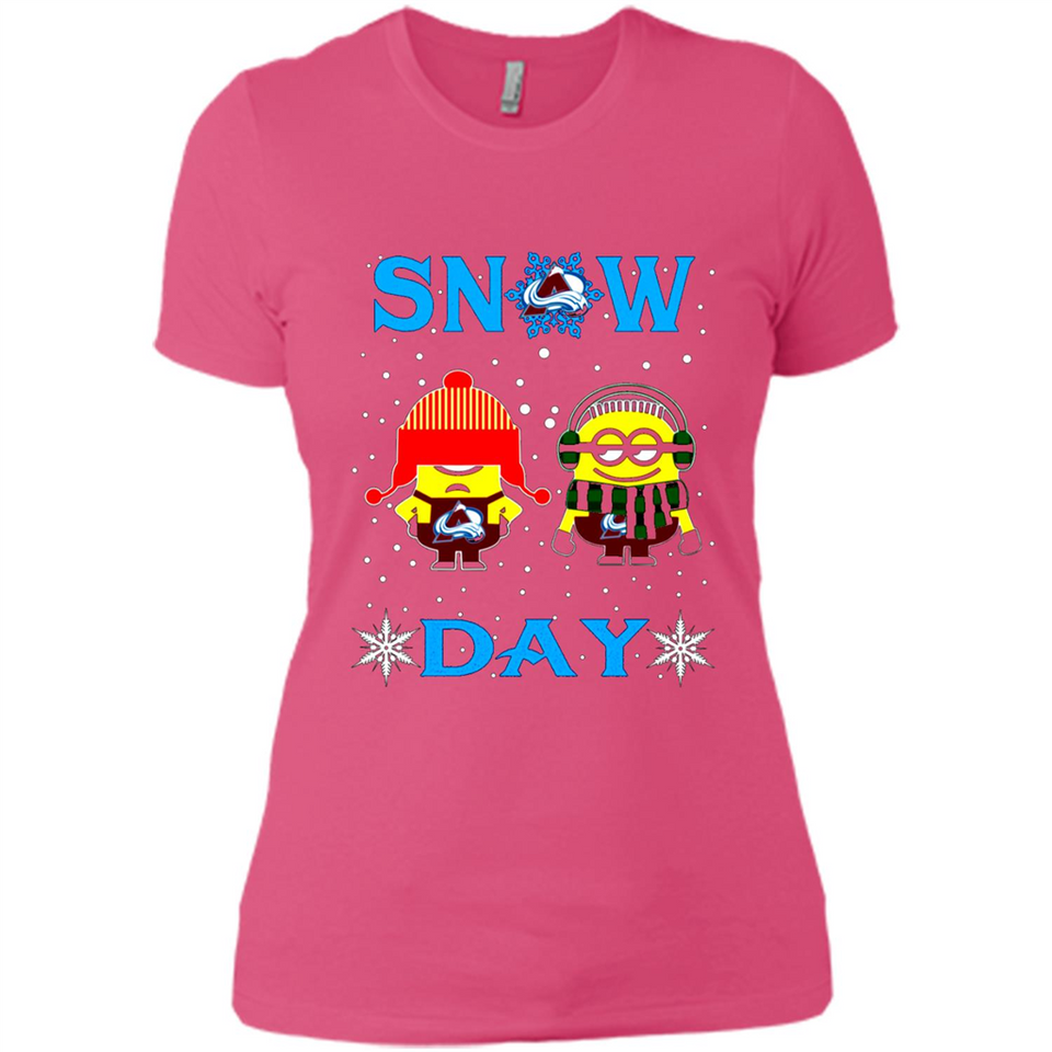 Snow Day Shirt For Colorado Avalanche Vs Minion Fans pingpong
