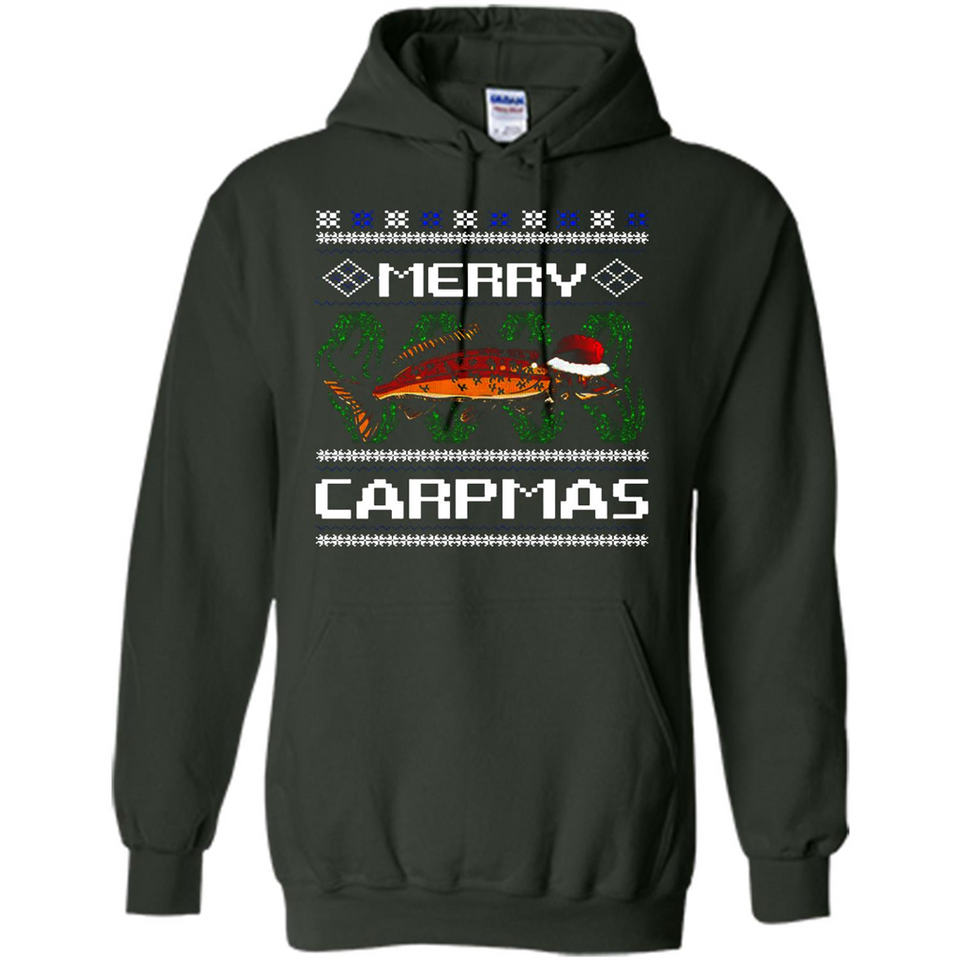 Santa Claus Carpmas Merry Carpmas Christmas Sweater PINGPONG - Hoodie