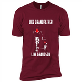 Boston Red Sox GrandFather Like GrandSon - Premium Short Sleeve T-Shirt