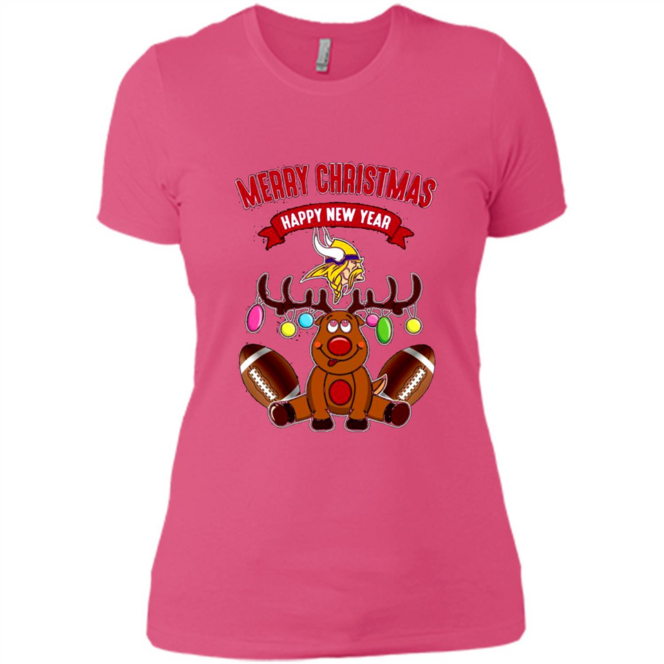 Minnesota Vikings NFL Reindeer Funny Merry Christmas And Happy New Year