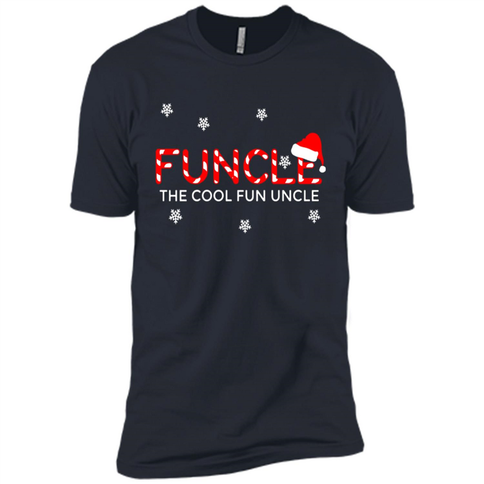 Mens Christmas Funcle The Cool Fun Uncle Definition Xmas - Premium Short Sleeve T-Shirt
