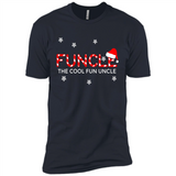Mens Christmas Funcle The Cool Fun Uncle Definition Xmas - Premium Short Sleeve T-Shirt