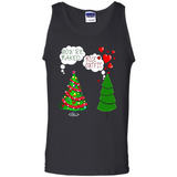 Fir Loves Christmas Tree Funny Undecorated Joke - Tank Top
