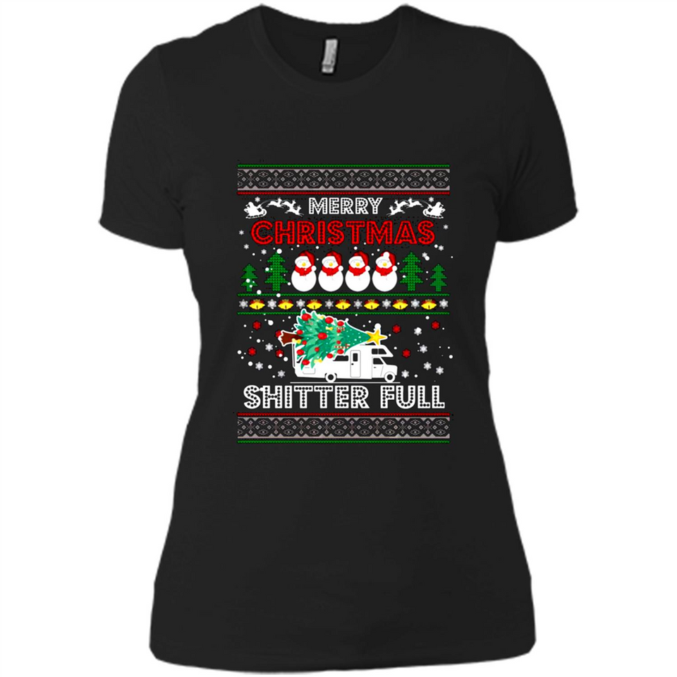 Merry Christmas Shitter Full Christmas Tree Snowman PING PONG
