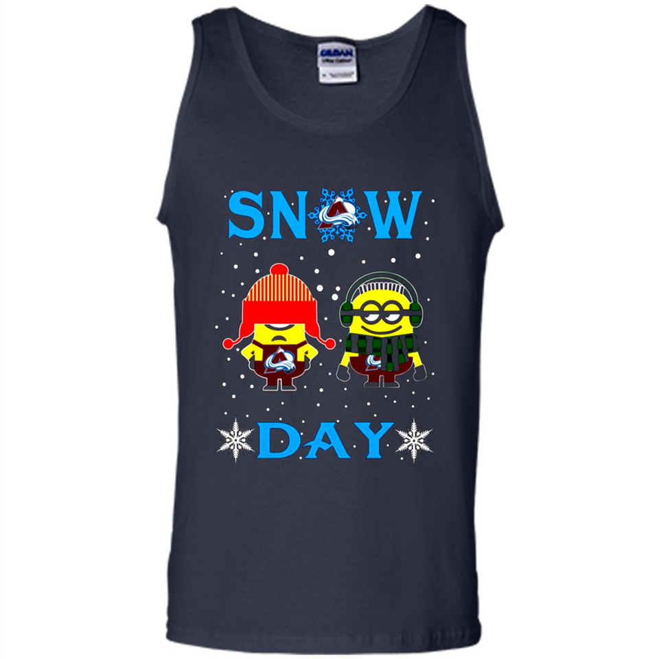 Snow Day Shirt For Colorado Avalanche Vs Minion Fans pingpong