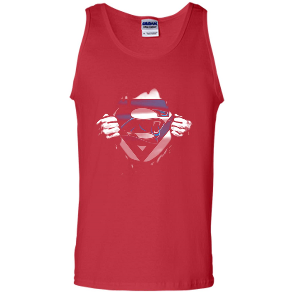 Carolina Panthers And Superman Fans - Tank Top