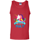 Unicorns are born in May Birthday Rainbow Gift Ladies Custom