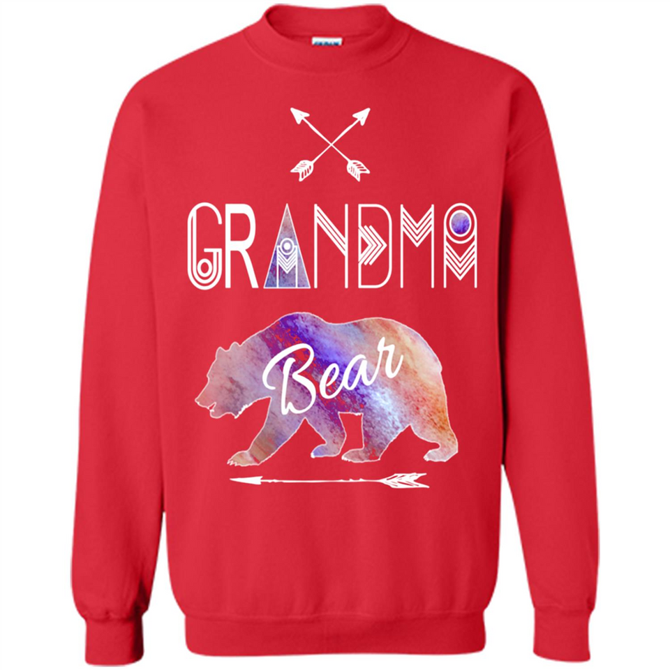 Grandma Bear Shirt Tribal Family Vacation & Camping Tee - Sweatshirt