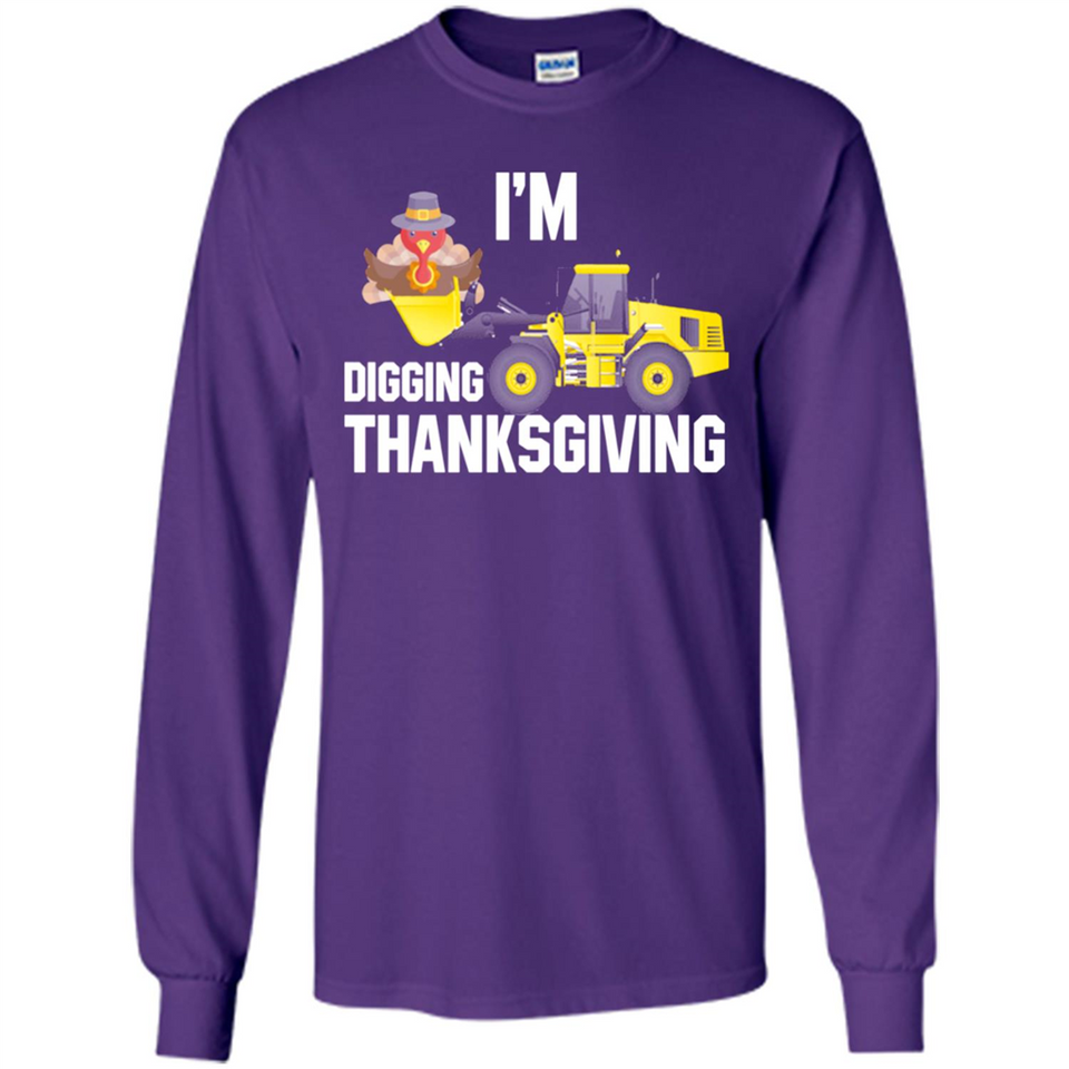 I'm Digging Thanksgiving Cute Turkey Tractor