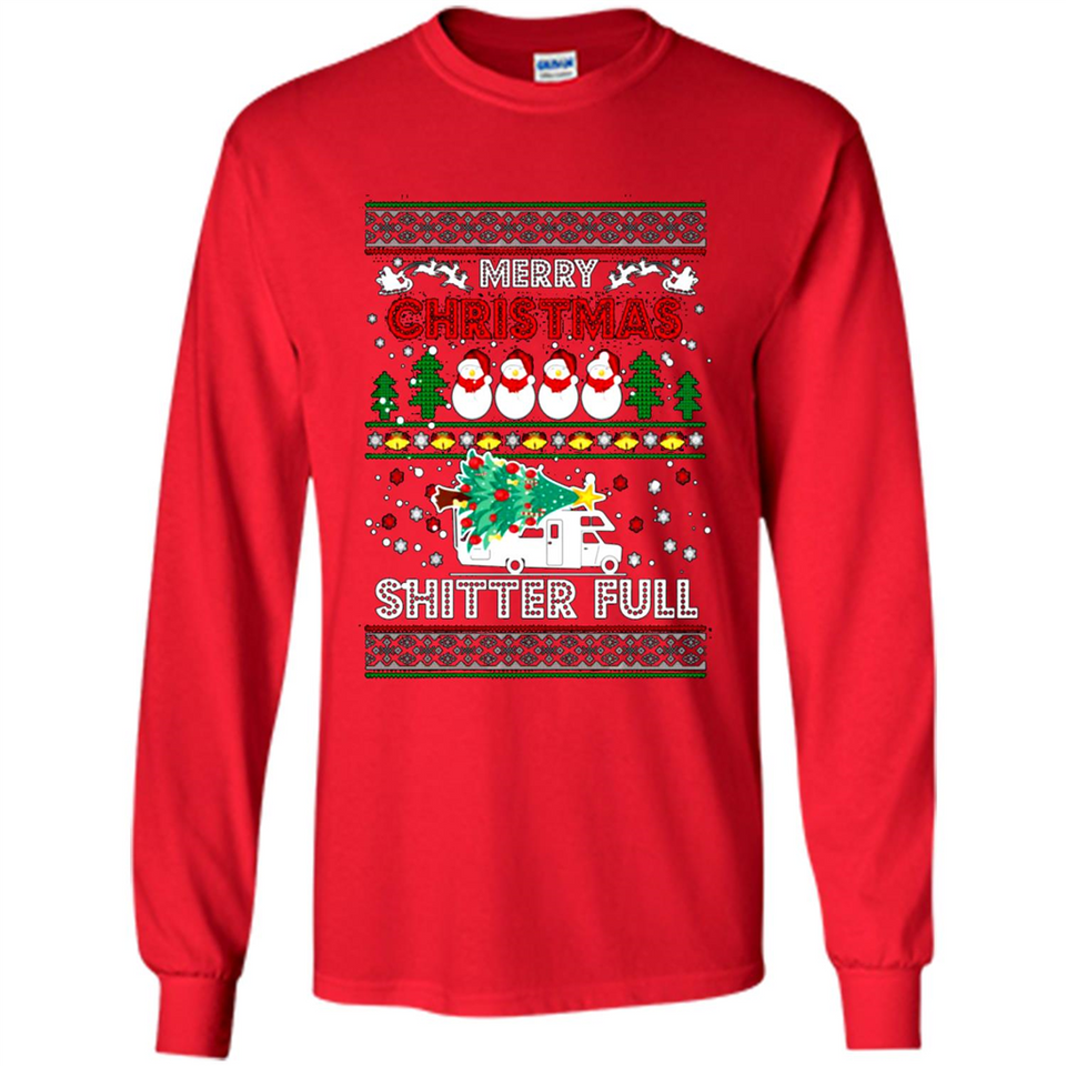 Merry Christmas Shitter Full Christmas Tree Snowman PING PONG