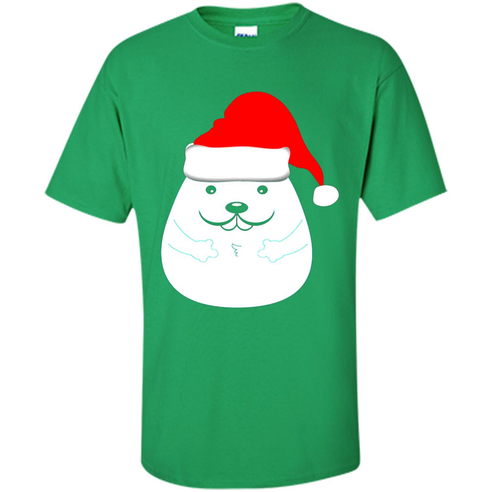 Funny Hamster Christmas t-shirt Santa Hat - Shirt
