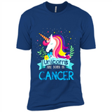 Unicorns are born in Cancer Birthday Rainbow Gift Custom Ultra Cotton