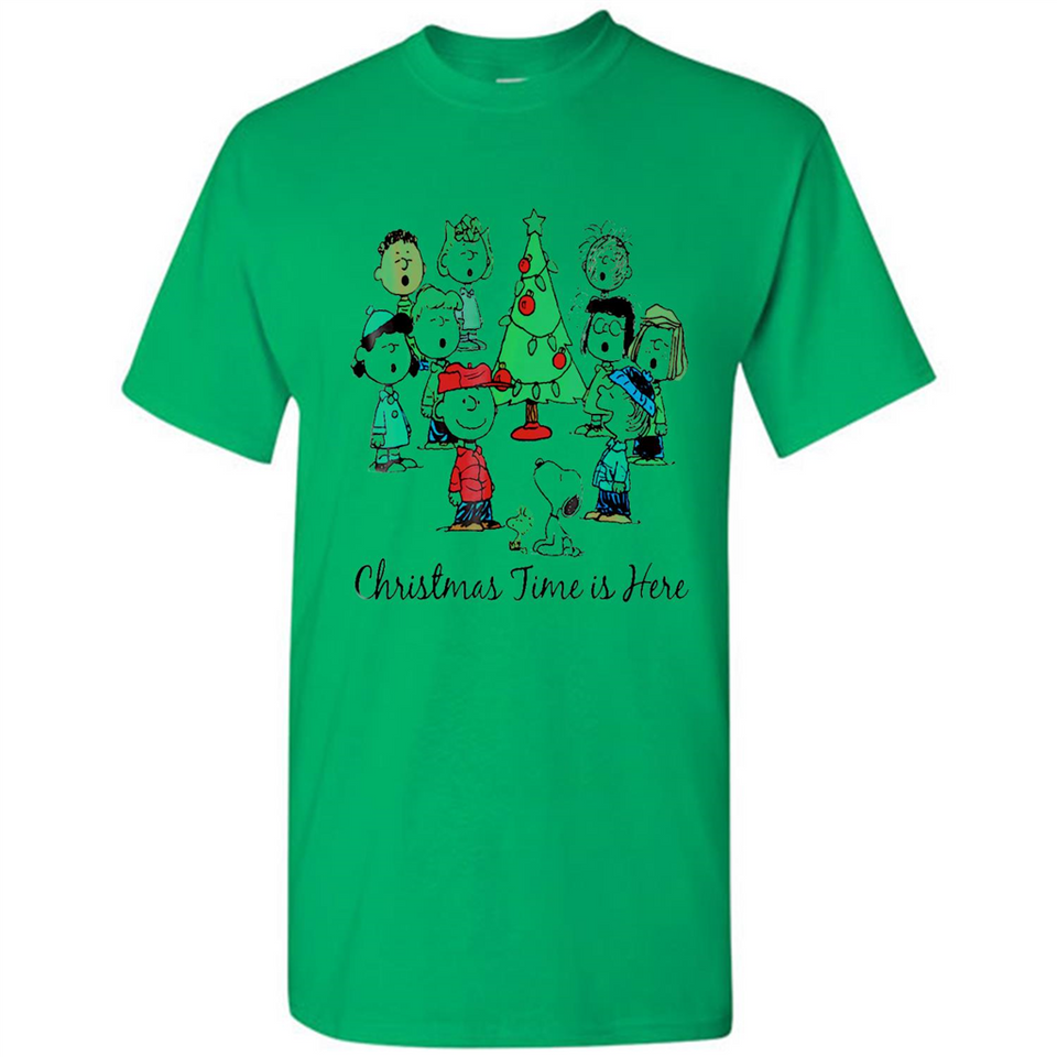 Snoopy Christmas Time Is Here Sporty T-Shirt - Shirt