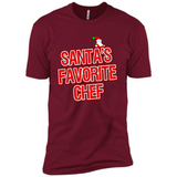 Funny Christmas Clothes - Santas Favorite Chef - Premium Short Sleeve T-Shirt